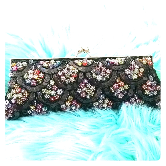 Vintage Beaded Clutch - Picture 1 of 6